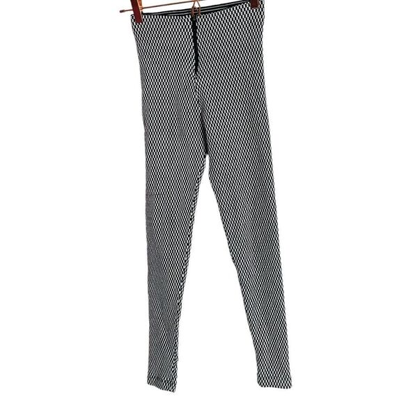 EUC Carushka Black and White Printed Leggings Medium - Picture 1 of 5